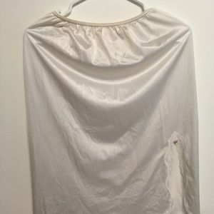 Sears white silky skirt M